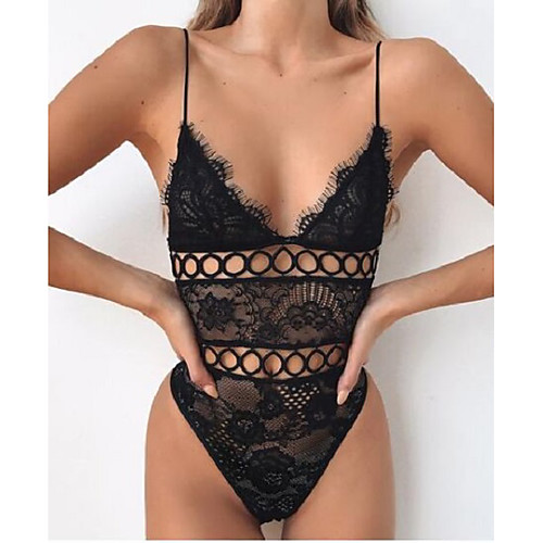 Women's Backless Print Bodysuits Nightwear Solid Colored Floral White / Black S M L
Women's Backless Print Bodysuits Nightwear Solid Colored Floral White / Black S M L