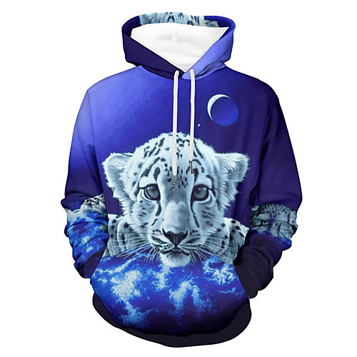 Men's Pullover Hoodie Sweatshirt 3D Cartoon Animal Print Daily Holiday 3D Print 3D Print Hoodies Sweatshirts Blue
Men's Pullover Hoodie Sweatshirt 3D Cartoon Animal Print Daily Holiday 3D Print 3D Print Hoodies Sweatshirts Blue