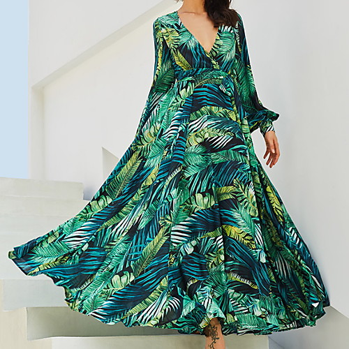 Women's Swing Dress Maxi long Dress Purple Yellow Green Long Sleeve Floral / Botanical Patchwork Print Fall Spring & Summer V Neck Elegant Casual Boho 2021 S M L XL XXL 3XL
Women's Swing Dress Maxi long Dress Purple Yellow Green Long Sleeve Floral / Botanical Patchwork Print Fall Spring & Summer V Neck Elegant Casual Boho 2021 S M L XL XXL 3XL