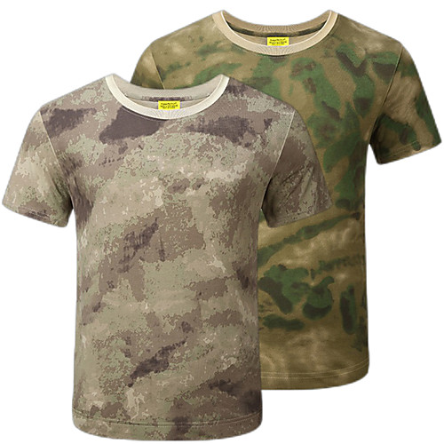 Men's Camouflage Hunting T-shirt Camo / Camouflage Short Sleeve Outdoor Summer Fast Dry Wearable Quick Dry Breathable Top Cotton Camping / Hiking Hunting Fishing Camouflage Camouflage Gray
Men's Camouflage Hunting T-shirt Camo / Camouflage Short Sleeve Outdoor Summer Fast Dry Wearable Quick Dry Breathable Top Cotton Camping / Hiking Hunting Fishing Camouflage Camouflage Gray