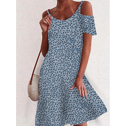 Women's A Line Dress Knee Length Dress Blue Red Beige Short Sleeve Floral Print Summer V Neck Casual 2021 S M L XL XXL 3XL 4XL 5XL
Women's A Line Dress Knee Length Dress Blue Red Beige Short Sleeve Floral Print Summer V Neck Casual 2021 S M L XL XXL 3XL 4XL 5XL
