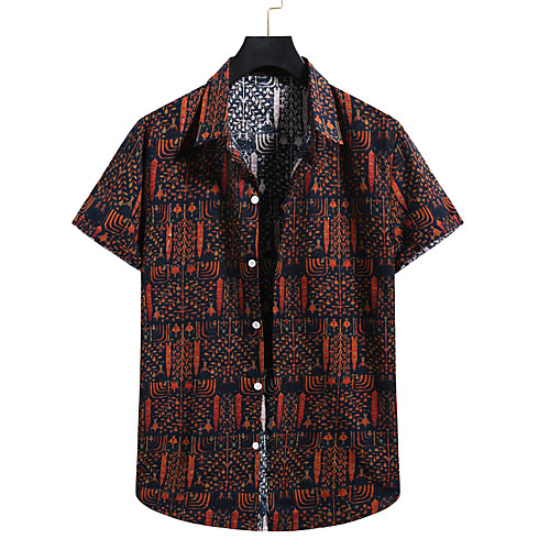 Men's Shirt 3D Print Graphic Prints Print Short Sleeve Vacation Tops Red
Men's Shirt 3D Print Graphic Prints Print Short Sleeve Vacation Tops Red