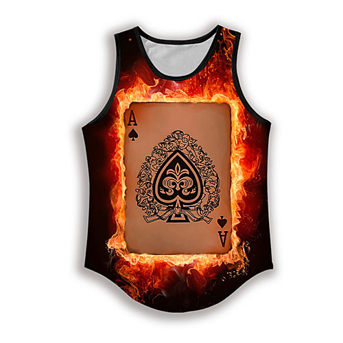 Men's Tank Top Undershirt 3D Print Graphic Prints Card Print Sleeveless Daily Tops Casual Designer Big and Tall Black
Men's Tank Top Undershirt 3D Print Graphic Prints Card Print Sleeveless Daily Tops Casual Designer Big and Tall Black
