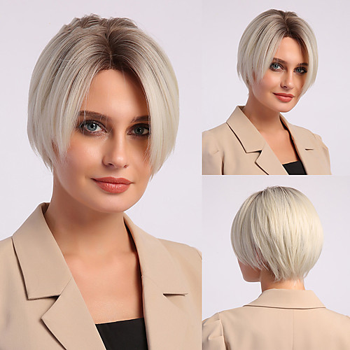 Synthetic Wig Natural Straight Short Bob Wig Short Black / Brown Synthetic Hair Women's Cosplay Party Fashion Black Brown
Synthetic Wig Natural Straight Short Bob Wig Short Black / Brown Synthetic Hair Women's Cosplay Party Fashion Black Brown