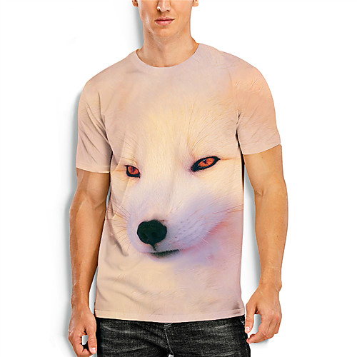 Men's T shirt 3D Print Graphic Animal 3D Print Short Sleeve Daily Tops Basic Casual Beige
Men's T shirt 3D Print Graphic Animal 3D Print Short Sleeve Daily Tops Basic Casual Beige