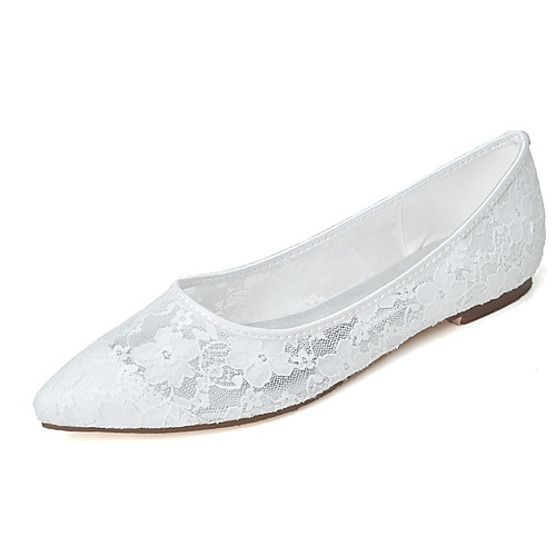 Women's Wedding Shoes Flat Heel Pointed Toe Wedding Flats Lace Floral White Black Pink
Women's Wedding Shoes Flat Heel Pointed Toe Wedding Flats Lace Floral White Black Pink