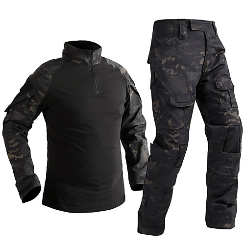 Men's Hunting Jacket with Pants Outdoor Waterproof Breathable Wearproof Fall Spring Camo / Camouflage Elastane Polyester Camouflage Color Black Army Green / 2pcs
Men's Hunting Jacket with Pants Outdoor Waterproof Breathable Wearproof Fall Spring Camo / Camouflage Elastane Polyester Camouflage Color Black Army Green / 2pcs