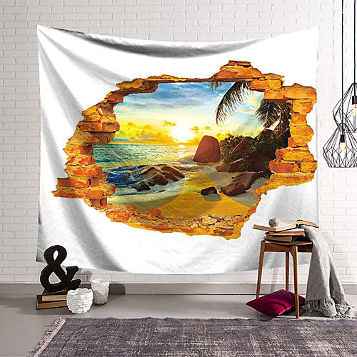 Wall Tapestry Art Decor Blanket Curtain Hanging Home Bedroom Living Room Decoration Polyester Coconut Tree at Sunset in the Window
Wall Tapestry Art Decor Blanket Curtain Hanging Home Bedroom Living Room Decoration Polyester Coconut Tree at Sunset in the Window