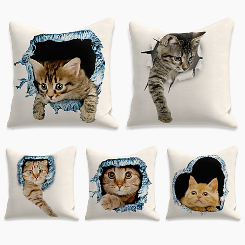 Cushion Cover 5PCS Linen Soft Print Square Throw Pillow Cover Cushion Case Pillowcase for Sofa Bedroom 45 x 45 cm (18 x 18 Inch) Superior Quality Mashine Washable
Cushion Cover 5PCS Linen Soft Print Square Throw Pillow Cover Cushion Case Pillowcase for Sofa Bedroom 45 x 45 cm (18 x 18 Inch) Superior Quality Mashine Washable