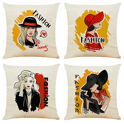 4 pcs Linen Pillow Cover, Holiday Simple Modern Square Traditional Classic
4 pcs Linen Pillow Cover, Holiday Simple Modern Square Traditional Classic