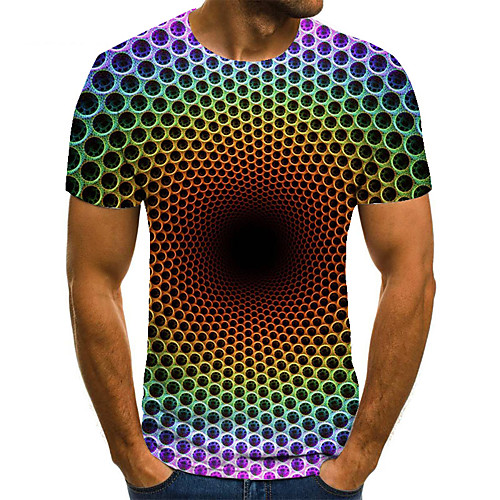 Men's T shirt 3D Print Geometric 3D Print Print Short Sleeve Casual Tops Casual Fashion Light Purple
Men's T shirt 3D Print Geometric 3D Print Print Short Sleeve Casual Tops Casual Fashion Light Purple