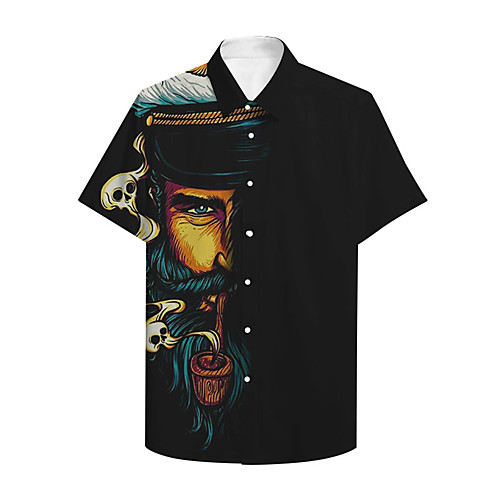 Men's Shirt 3D Print Graphic Prints Portrait Button-Down Print Short Sleeve Casual Tops Casual Designer Big and Tall Black
Men's Shirt 3D Print Graphic Prints Portrait Button-Down Print Short Sleeve Casual Tops Casual Designer Big and Tall Black