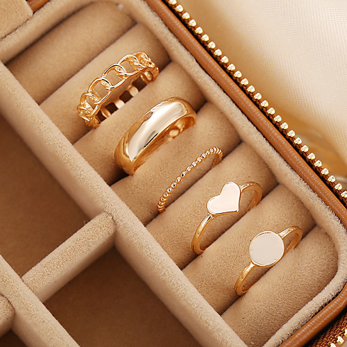 Adjustable Ring Classic Gold Alloy Heart Stylish Simple European 5pcs Adjustable / Women's
Adjustable Ring Classic Gold Alloy Heart Stylish Simple European 5pcs Adjustable / Women's