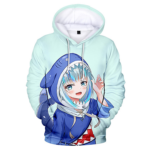 Inspired by Gawr gura Cosplay Cosplay Costume Hoodie 100% Polyester Graphic Printing Hoodie For Men's / Women's
Inspired by Gawr gura Cosplay Cosplay Costume Hoodie 100% Polyester Graphic Printing Hoodie For Men's / Women's