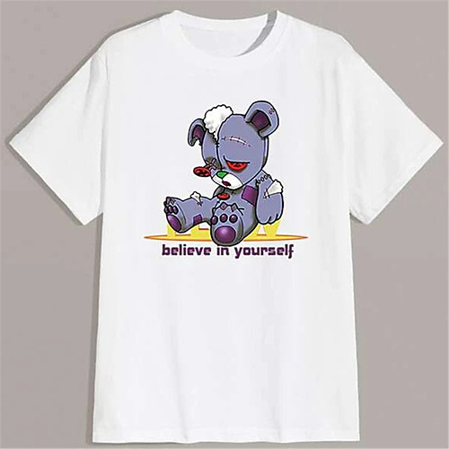 Men's T shirt Hot Stamping Graphic Prints Toy Bear Print Short Sleeve Daily Tops 100% Cotton Basic Fashion Classic White
Men's T shirt Hot Stamping Graphic Prints Toy Bear Print Short Sleeve Daily Tops 100% Cotton Basic Fashion Classic White