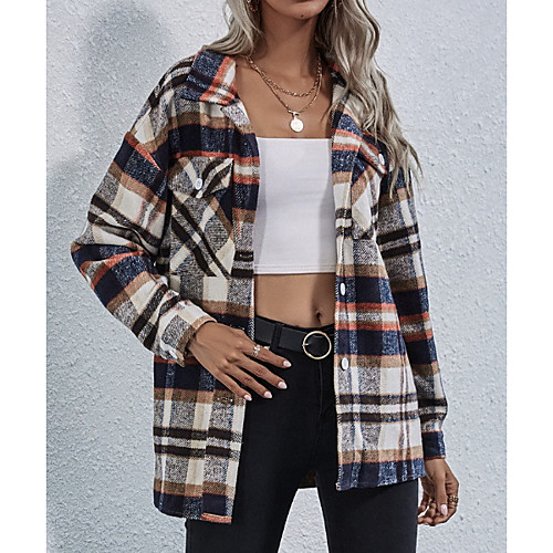 Women's Print Patchwork Fall & Winter Notch lapel collar Jacket Regular Daily Long Sleeve Polyster Coat Tops Brown
Women's Print Patchwork Fall & Winter Notch lapel collar Jacket Regular Daily Long Sleeve Polyster Coat Tops Brown