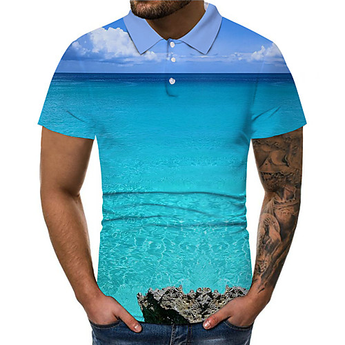Men's Polo 3D Print Graphic 3D 3D Print Short Sleeve Daily Tops Fashion Classic Blue
Men's Polo 3D Print Graphic 3D 3D Print Short Sleeve Daily Tops Fashion Classic Blue