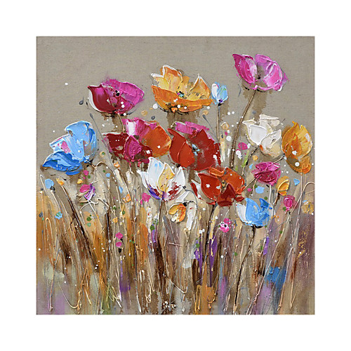 Oil Painting Hand Painted Square Abstract Floral / Botanical Modern Rolled Canvas (No Frame)
Oil Painting Hand Painted Square Abstract Floral / Botanical Modern Rolled Canvas (No Frame)