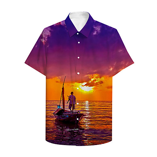 Men's Shirt 3D Print Graphic 3D Button-Down 3D Print Short Sleeve Casual Tops Casual Hawaiian Purple
Men's Shirt 3D Print Graphic 3D Button-Down 3D Print Short Sleeve Casual Tops Casual Hawaiian Purple