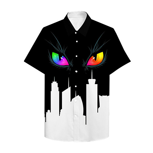 Men's Shirt 3D Print Graphic Prints Eye Button-Down Print Short Sleeve Casual Tops Casual Designer Big and Tall Black / White
Men's Shirt 3D Print Graphic Prints Eye Button-Down Print Short Sleeve Casual Tops Casual Designer Big and Tall Black / White