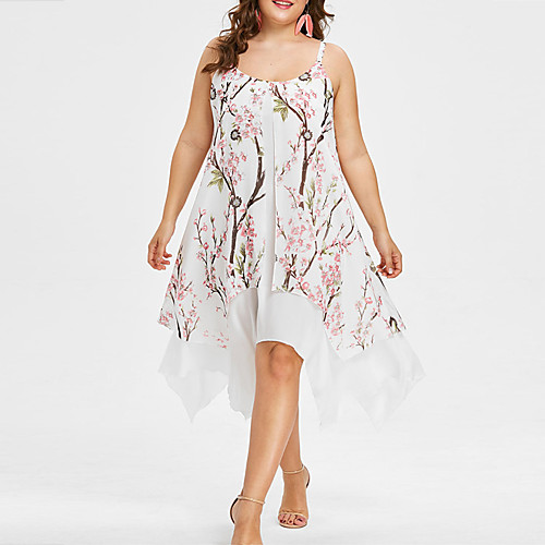 Women's A Line Dress Knee Length Dress White Sleeveless Geometric Patchwork Print Fall Summer Elegant Casual 2021 L XL XXL 3XL 4XL 5XL
Women's A Line Dress Knee Length Dress White Sleeveless Geometric Patchwork Print Fall Summer Elegant Casual 2021 L XL XXL 3XL 4XL 5XL