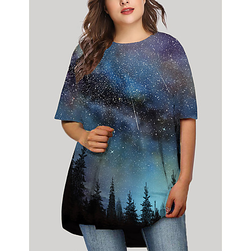 Women's Plus Size Dresses T Shirt Dress Tee Dress Short Mini Dress Half Sleeve Graphic Color Block Print Casual Fall Black Purple Green XL XXL 3XL 4XL 5XL / Holiday
Women's Plus Size Dresses T Shirt Dress Tee Dress Short Mini Dress Half Sleeve Graphic Color Block Print Casual Fall Black Purple Green XL XXL 3XL 4XL 5XL / Holiday