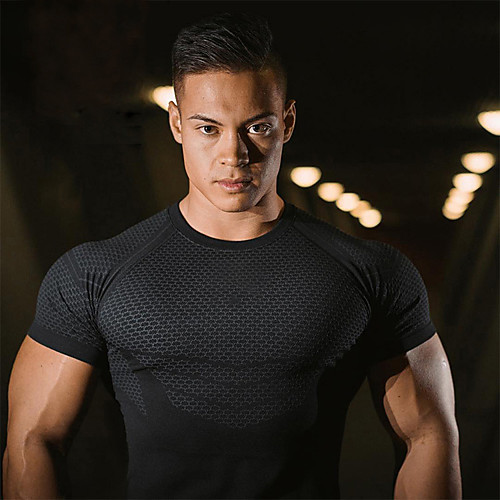 Men's Short Sleeve Compression Shirt Tee Tshirt Top Athletic Summer Spandex Moisture Wicking Quick Dry Breathable Gym Workout Running Active Training Jogging Exercise Sportswear Solid Colored Black
Men's Short Sleeve Compression Shirt Tee Tshirt Top Athletic Summer Spandex Moisture Wicking Quick Dry Breathable Gym Workout Running Active Training Jogging Exercise Sportswear Solid Colored Black