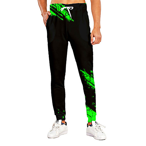 Men's Novelty Casual / Sporty Breathable Quick Dry Sports Casual Holiday Pants Sweatpants Pants Graphic 3D Full Length Print Green
Men's Novelty Casual / Sporty Breathable Quick Dry Sports Casual Holiday Pants Sweatpants Pants Graphic 3D Full Length Print Green