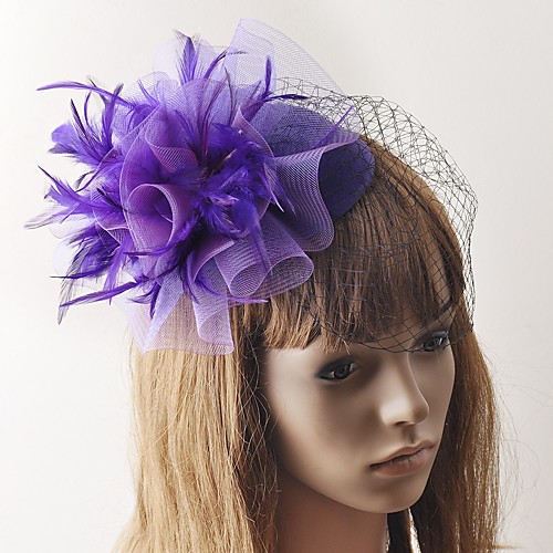 Retro Hyperbole Tulle Fascinators with Feather / Solid 1 Piece Special Occasion / Party / Evening Headpiece
Retro Hyperbole Tulle Fascinators with Feather / Solid 1 Piece Special Occasion / Party / Evening Headpiece