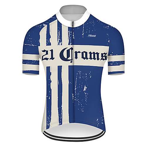 21Grams Men's Short Sleeve Cycling Jersey Spandex Blue / White Bike Jersey Mountain Bike MTB Road Bike Cycling Sports Clothing Apparel / Stretchy / Athleisure
21Grams Men's Short Sleeve Cycling Jersey Spandex Blue / White Bike Jersey Mountain Bike MTB Road Bike Cycling Sports Clothing Apparel / Stretchy / Athleisure