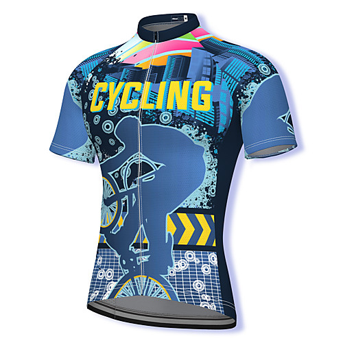 21Grams Men's Short Sleeve Cycling Jersey Spandex Blue Bike Top Mountain Bike MTB Road Bike Cycling Breathable Quick Dry Sports Clothing Apparel / Athleisure
21Grams Men's Short Sleeve Cycling Jersey Spandex Blue Bike Top Mountain Bike MTB Road Bike Cycling Breathable Quick Dry Sports Clothing Apparel / Athleisure