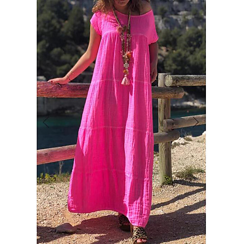 Women's A Line Dress Maxi long Dress Black Blue Red Green Gray Short Sleeve Print Color Block Patchwork Print Summer Round Neck Casual 2021 S M L XL XXL
Women's A Line Dress Maxi long Dress Black Blue Red Green Gray Short Sleeve Print Color Block Patchwork Print Summer Round Neck Casual 2021 S M L XL XXL