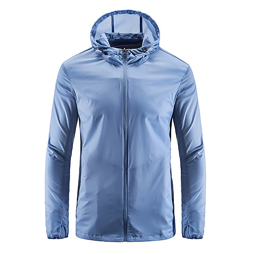 Men's Hiking Skin Jacket Hiking Windbreaker Outdoor Packable Lightweight UV Sun Protection Breathable Outerwear Jacket Top Fishing Climbing Running Grey Light Blue / Quick Dry
Men's Hiking Skin Jacket Hiking Windbreaker Outdoor Packable Lightweight UV Sun Protection Breathable Outerwear Jacket Top Fishing Climbing Running Grey Light Blue / Quick Dry