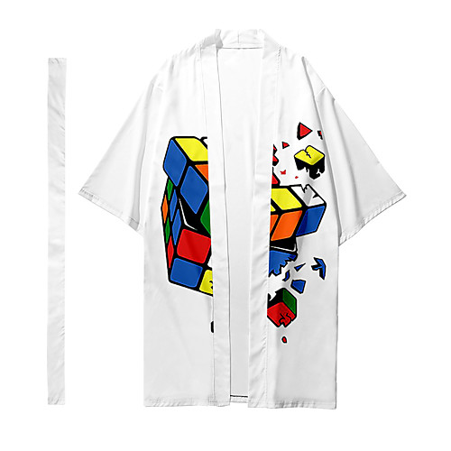 Men's Shirt 3D Print Rubik's Cube 3D Print Long Sleeve Casual Tops Casual Fashion Breathable Comfortable White
Men's Shirt 3D Print Rubik's Cube 3D Print Long Sleeve Casual Tops Casual Fashion Breathable Comfortable White