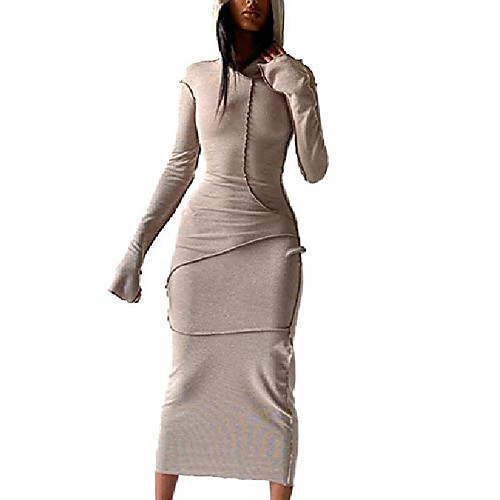 women shirt dress bodycon long sleeve solid hooded skinny sport maxi dresses khaki l
women shirt dress bodycon long sleeve solid hooded skinny sport maxi dresses khaki l