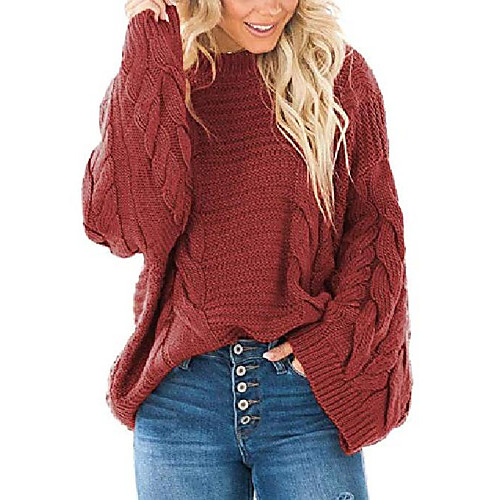 ecrocoo womens chunky sweaters crewneck batwing sleeve cable knit pullover oversized sweater,rose 2xl
ecrocoo womens chunky sweaters crewneck batwing sleeve cable knit pullover oversized sweater,rose 2xl