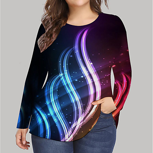 Women's Plus Size Print Graphic T shirt Large Size Round Neck Long Sleeve Tops Big Size
Women's Plus Size Print Graphic T shirt Large Size Round Neck Long Sleeve Tops Big Size