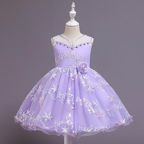 Ball Gown Knee Length Wedding / Event / Party Flower Girl Dresses - Tulle / Polyester Sleeveless V Neck with Pattern / Print / Ruching / Flower
Ball Gown Knee Length Wedding / Event / Party Flower Girl Dresses - Tulle / Polyester Sleeveless V Neck with Pattern / Print / Ruching / Flower