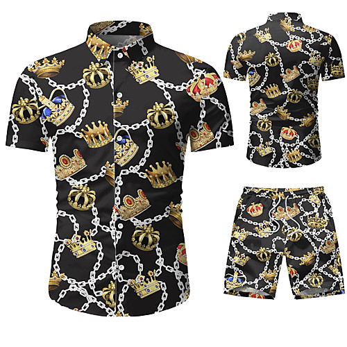 Men's Shirt Other Prints Graphic Prints Print Short Sleeve Vacation Tops Black
Men's Shirt Other Prints Graphic Prints Print Short Sleeve Vacation Tops Black