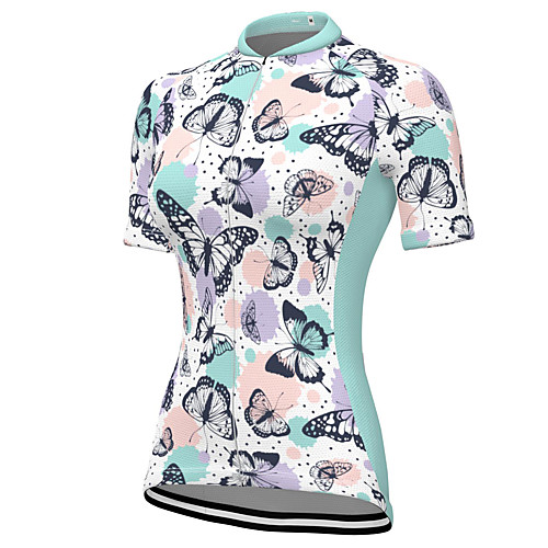 21Grams Women's Short Sleeve Cycling Jersey Spandex White Butterfly Bike Top Mountain Bike MTB Road Bike Cycling Breathable Sports Clothing Apparel / Stretchy / Athleisure
21Grams Women's Short Sleeve Cycling Jersey Spandex White Butterfly Bike Top Mountain Bike MTB Road Bike Cycling Breathable Sports Clothing Apparel / Stretchy / Athleisure