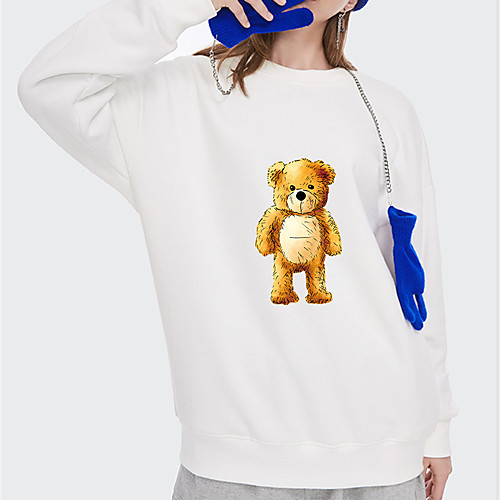 Women's Pullover Sweatshirt Panda Bear Print Daily Other Prints Basic Hoodies Sweatshirts White Blue Blushing Pink
Women's Pullover Sweatshirt Panda Bear Print Daily Other Prints Basic Hoodies Sweatshirts White Blue Blushing Pink