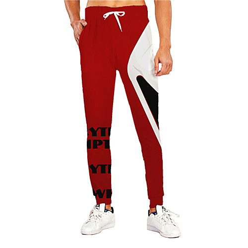Men's Casual Athleisure Outdoor Sports Daily Sports Pants Sweatpants Trousers Pants Graphic Prints Letter Full Length Drawstring Print Red
Men's Casual Athleisure Outdoor Sports Daily Sports Pants Sweatpants Trousers Pants Graphic Prints Letter Full Length Drawstring Print Red