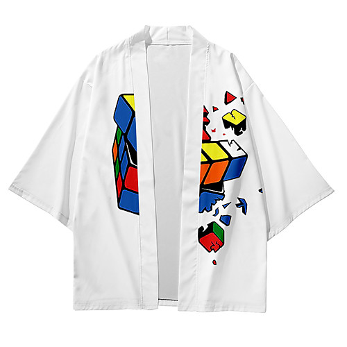 Men's Shirt 3D Print Rubik's Cube 3D Print Short Sleeve Casual Tops Casual Fashion Breathable Comfortable White
Men's Shirt 3D Print Rubik's Cube 3D Print Short Sleeve Casual Tops Casual Fashion Breathable Comfortable White