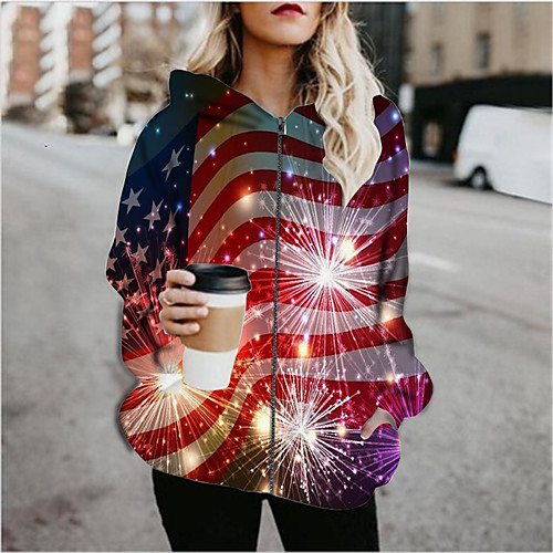 Women's Color Block Print Active Spring & Fall Hoodied Jacket Regular Daily Long Sleeve Air Layer Fabric Coat Tops Red
Women's Color Block Print Active Spring & Fall Hoodied Jacket Regular Daily Long Sleeve Air Layer Fabric Coat Tops Red