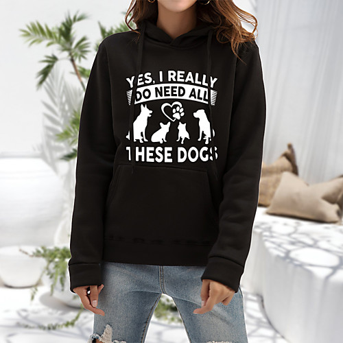 Women's Pullover Hoodie Sweatshirt Cat Dog Graphic Print Daily Other Prints Streetwear Hoodies Sweatshirts White Black Yellow
Women's Pullover Hoodie Sweatshirt Cat Dog Graphic Print Daily Other Prints Streetwear Hoodies Sweatshirts White Black Yellow