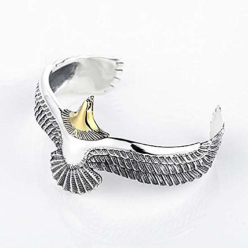 eagle cuff bracelet, 925 sterling silver retro rock punk bangle cuff wristband bracelet, fashion adjustable eagle cuff wrisband open ended bangle jewelry gifts for men women (gold)
eagle cuff bracelet, 925 sterling silver retro rock punk bangle cuff wristband bracelet, fashion adjustable eagle cuff wrisband open ended bangle jewelry gifts for men women (gold)