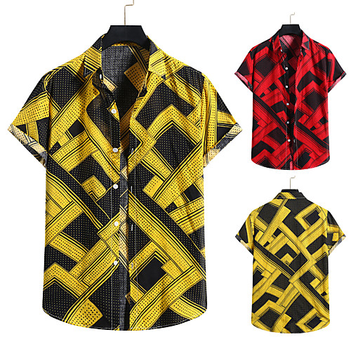 Men's Shirt 3D Print Graphic Prints Print Short Sleeve Vacation Tops Red Yellow
Men's Shirt 3D Print Graphic Prints Print Short Sleeve Vacation Tops Red Yellow