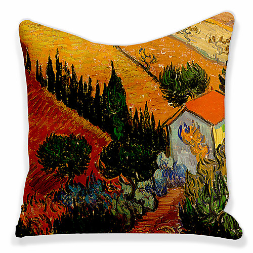 1pc Oil Painting Style Cushion Cover Double Side Print 45x45cm Linen for Sofa Bedroom
1pc Oil Painting Style Cushion Cover Double Side Print 45x45cm Linen for Sofa Bedroom