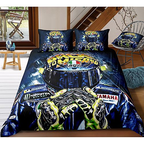 Moto 3-Piece Duvet Cover Set Hotel Bedding Sets Comforter Cover with Soft Lightweight Microfiber, Include 1 Duvet Cover, 2 Pillowcases for Double/Queen/King(1 Pillowcase for Twin/Single)
Moto 3-Piece Duvet Cover Set Hotel Bedding Sets Comforter Cover with Soft Lightweight Microfiber, Include 1 Duvet Cover, 2 Pillowcases for Double/Queen/King(1 Pillowcase for Twin/Single)