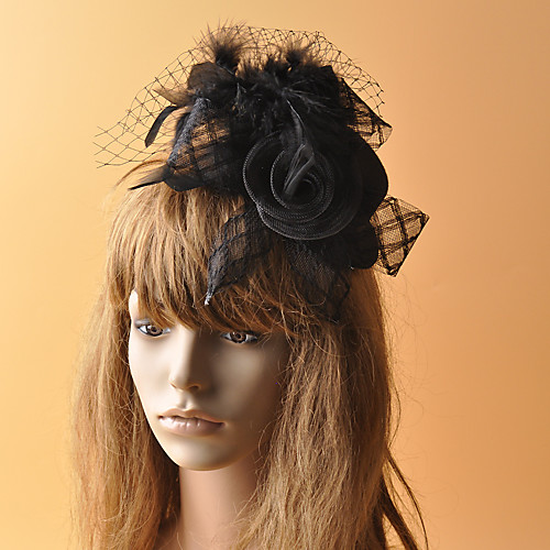Elegant Retro Tulle Fascinators with Feather / Floral 1 Piece Special Occasion / Party / Evening Headpiece
Elegant Retro Tulle Fascinators with Feather / Floral 1 Piece Special Occasion / Party / Evening Headpiece